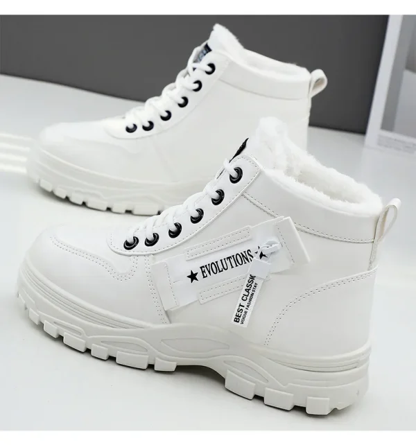 أحذية ثلج نسائية، أحذية قطنية صوفية شتوية، أحذية قطنية دافئة ومتعددة الاستخدامات، أحذية نسائية كبيرة الحجم