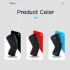 1 قطعة دعم الركبة ضغط كم مرونة تنفس منصات الركبة هدفين الينابيع رياضة الرياضة حامي كرة السلة الكرة الطائرة تشغيل