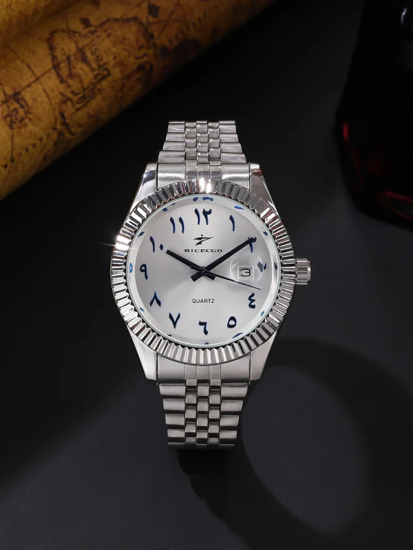 ساعة كوارتز رياضية من الفولاذ المقاوم للصدأ للرجال، ساعة يد فاخرة للأعمال، كرونوغراف Reloj للرجال والنساء، هدية عيد ميلاد