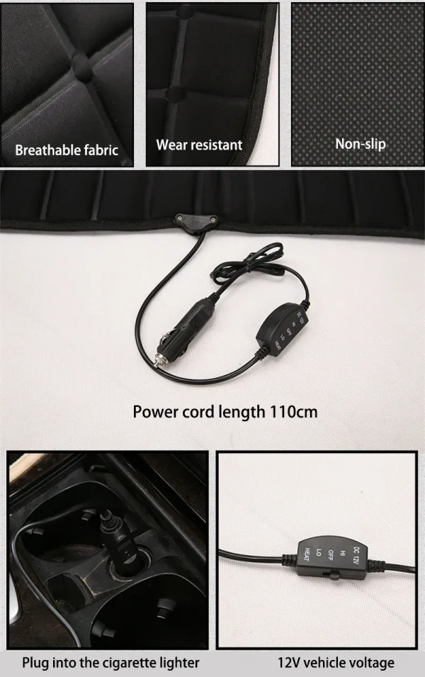 12 فولت سيارة التدفئة وسادة ساخنة وسادة للمقعد سخان معطف شتوي مقعد الشتاء مقعد حامي السيارات وسادة مقعد وسادة الشتاء حصيرة