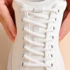 Elastic No Tie Shoelaces Semicircle Shoe Laces For Kids and Adult Sneakers Shoelace Quick Lazy Metal Lock Laces Shoe Strings