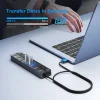 USB 3.0 Hub USB Hub 2.0 متعدد USB الفاصل Hub 100 سنتيمتر كابل طويل متوسع متعدد للكمبيوتر المحمول ملحقات الكمبيوتر محول USB