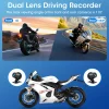 جانسايت محمول 8.1 بوصة IP67 مقاوم للماء للدراجات النارية 4K DVR نظام تحديد المواقع والملاحة اللاسلكية Carplay أندرويد السيارات موتو مسجل مراقب