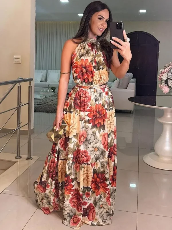 فساتين أفريقية أنيقة للنساء داشيكي فستان صيفي ربيعي طويل فستان ماكسي فساتين أفريقية تقليدية للسيدات فستان طويل خيالي