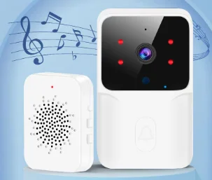 جرس باب فيديو منخفض الطاقة، وصلة واي فاي، نوع قابل لإعادة الشحن، جرس باب رؤية ليلية، أمان ذكي عالي الدقة، 1 إلى 1 اتصال داخلي منزلي