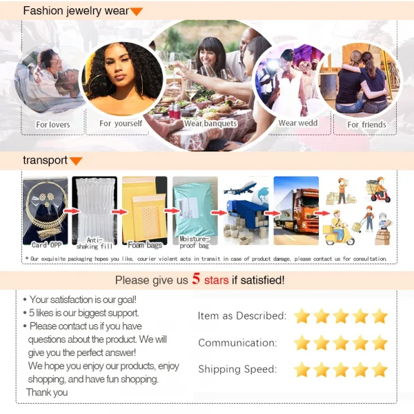 New Necklace And Earrings Set Unique Dubai Fashion Jewelry Nigeria Bride Wedding Party Gift