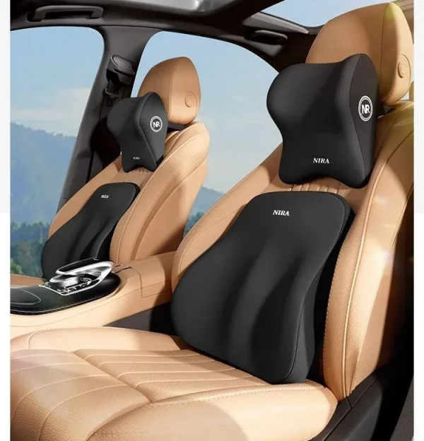 رغوة الذاكرة سيارة مسند الرأس العالمي قطني وسادة الظهر وسادة قطني وسادة سيارة الراحة الرقبة وسادة اكسسوارات السيارات العامة