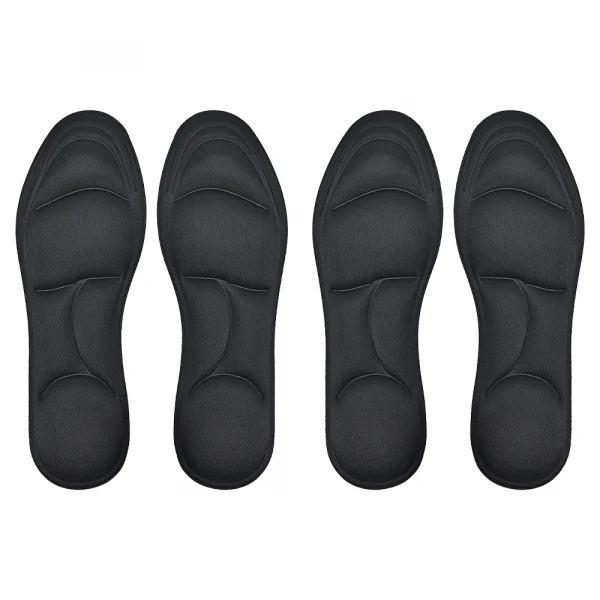 4 قطع نعال إسفنجية للتدليك 5D سميكة قابلة للتنفس توسيد مريح مناسب لنعال الكعب العالي