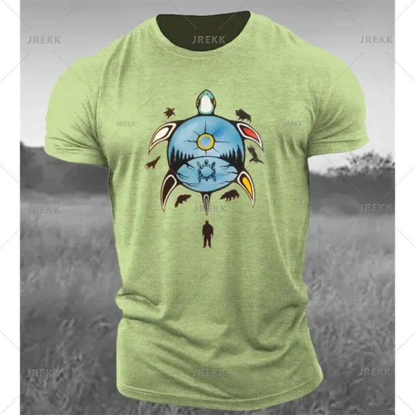 الحيوان تي شيرت للرجال الملابس فانوس الأسماك ثلاثية الأبعاد طباعة عناصر الرعب بلايز الصيف المتضخم الذكور بلايز الشارع ملابس كاجوال