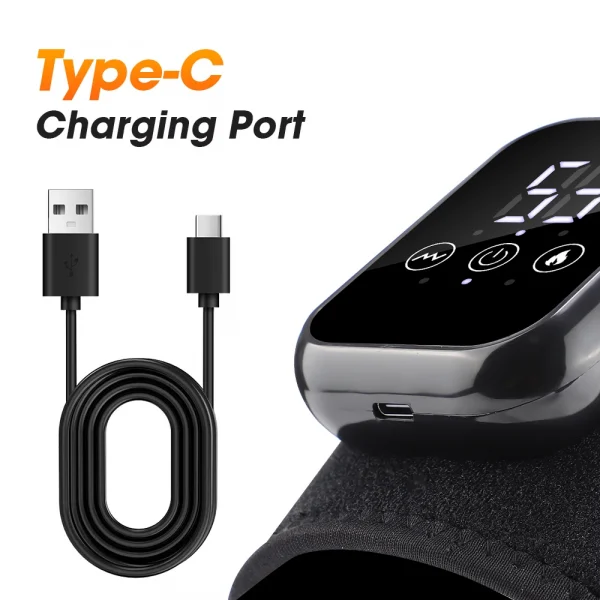 تكبير التدفئة الكهربائية مدلك الكتف والركبة 3 مستويات الكهربائية الاهتزاز العضلات الاسترخاء حزام لعضلات الذراع