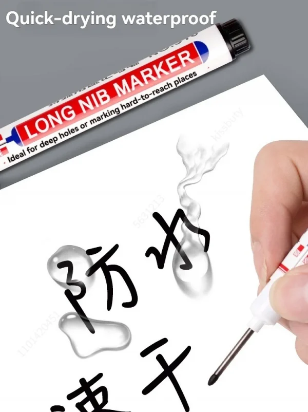 4 قطعة/المجموعة 20 مللي متر ثقب عميق طويل بنك الاستثمار القومي رئيس علامات للمعادن ثقب القلم مقاوم للماء الحمام النجارة الديكور متعددة الأغراض