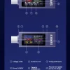 نوع-C متعدد الوظائف شاشة ديجيتال تيار مستمر الجهد مقياس التيار الكهربائي تيار مستمر 4-30 فولت 12A الفولتميتر مقياس التيار الكهربائي اختبار قدرة الشاحن