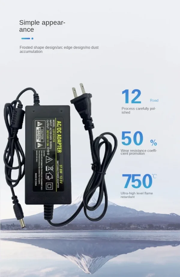 12.6 فولت 3A شاحن بطارية ليثيوم 3 سلسلة بطارية ليثيوم 12 فولت تيار مستمر شاحن بطارية 5.5X2.5 مللي متر + التيار المتناوب كابل الطاقة 50/60 هرتز