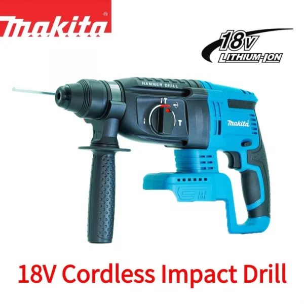 🔥مثقاب مطرقة دوارة لاسلكي أصلي من ماكيتا DHR242 18 فولت 24 مم خرسانة 4700 IPM 3 أوضاع احترافية شديدة التحمل🛠️