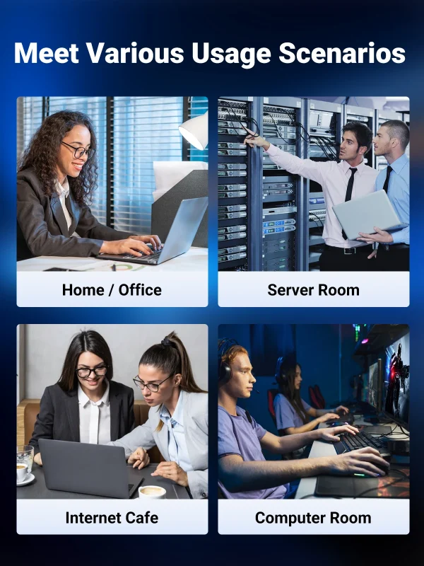 كابل إيثرنت UGREEN CAT 8 عالي السرعة مضفر 40 جيجابت في الثانية 2000 ميجاهرتز لشبكة Lan سلك RJ45 محمي داخلي لجهاز التوجيه PC PS5 مودم Xbox