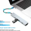 USB C HUB نوع C الفاصل إلى HDMI-4K محطة إرساء محول الكمبيوتر المحمول مع PD SD TF RJ45 Thunderbolt 3 لماك بوك اير M1 باد برو