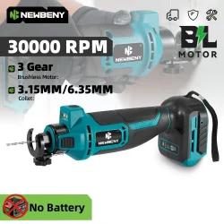 NEWBENY 3 التروس فرش الكهربائية دريوال قطع أداة قطع النجارة دريوال الألواح الصخرية أدوات لدبوس بطارية ماكيتا
