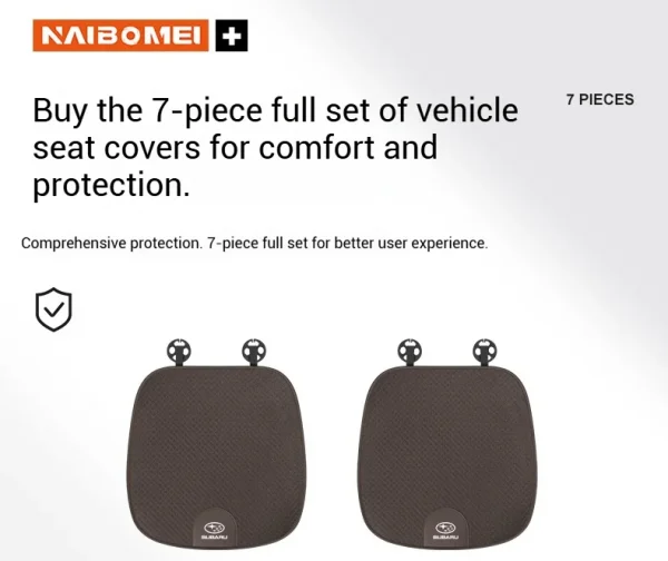 وسادة مقعد السيارة الحرير الجليد تنفس غطاء مقعد السيارة لسوبارو STI Brz Wrx Xv صعود فورستر Outback امبريزا ليجاسي اكسسوارات