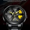 VA VA VOOM Sports Car Watch Fashionable Rotating Dial Stainless Steel Strap 3Bar Waterproof Quartz Movement Watches reloj hombre