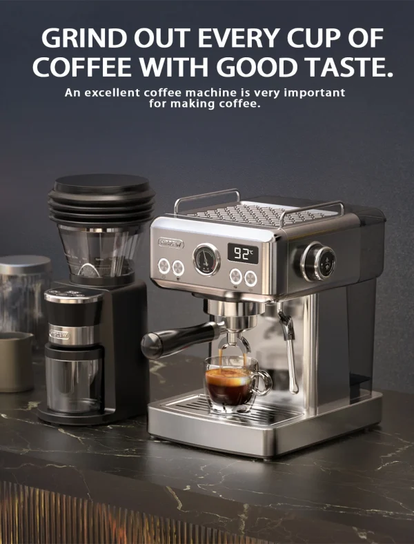 مطحنة قهوة HiBREW مطحنة قهوة كهربائية أوتوماتيكية مع 31 تروسًا لقهوة الإسبريسو الأمريكية صب فوق تخزين الفول البصري G3