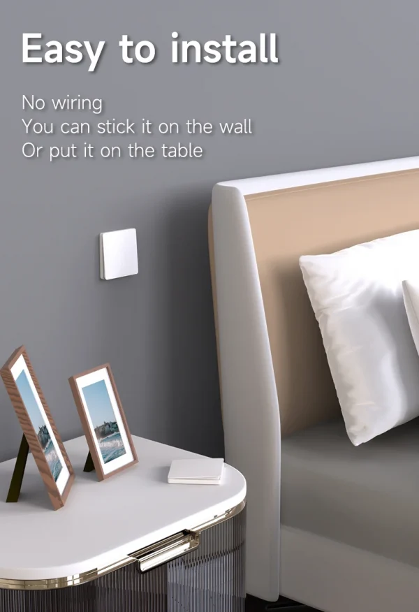 QX-305 Gray Self-powered wireless Remote Control Light Switch RF433Mhz 1/2 way Electric Switch