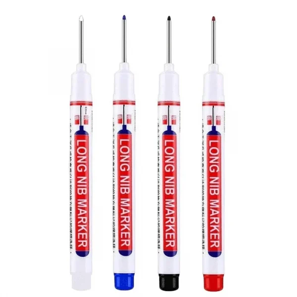 4 قطعة/المجموعة 20 مللي متر ثقب عميق طويل بنك الاستثمار القومي رئيس علامات للمعادن ثقب القلم مقاوم للماء الحمام النجارة الديكور متعددة الأغراض