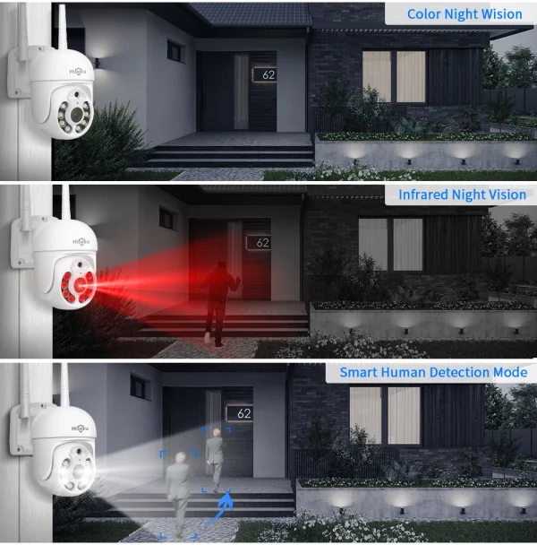 Hiseeu 3/5MP 10CH NVR مع شاشة 10.1 بوصة مجموعة كاميرات أمنية لاسلكية في الهواء الطلق كاميرا IP مقاومة للماء مجموعة نظام المراقبة بالدوائر التليفزيونية المغلقة