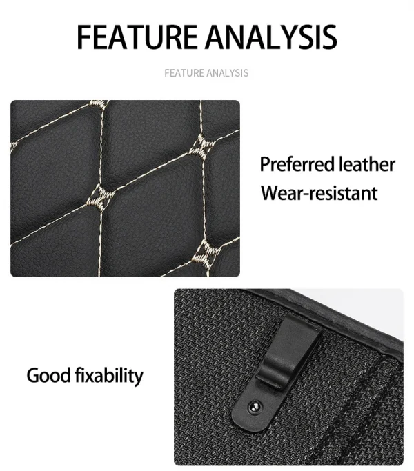 حصائر حماية المقعد الخلفي للسيارة من الجلد الجديد ضد الركل للأطفال،