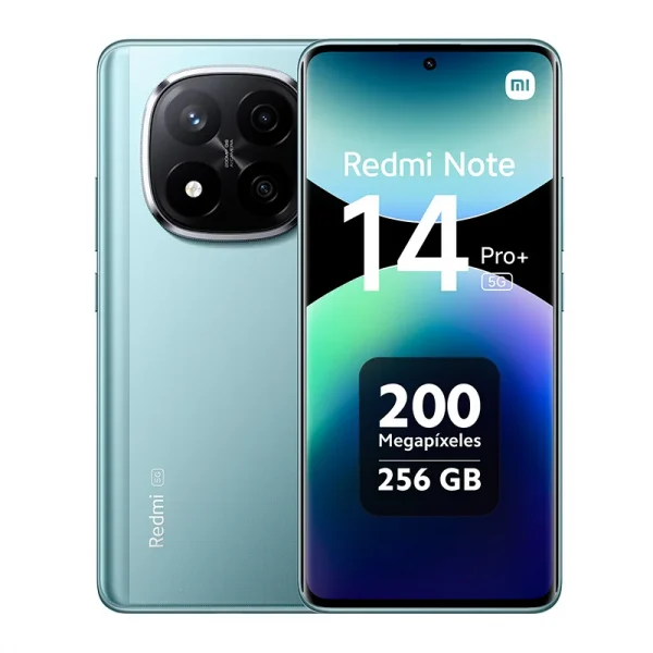 Xiaomi Redmi Note 14 Pro Plus 5G، NFC، Snapdragon®7s Gen 3، شاشة AMOLED 1,5K بوصة، 120 هرتز، كاميرا 200 ميجابكسل، بطارية 5110 مللي أمبير، الشاحن غير متضمن