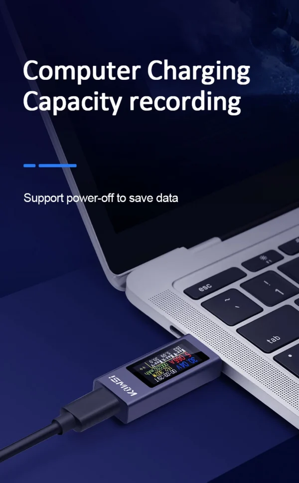 نوع-C متعدد الوظائف شاشة ديجيتال تيار مستمر الجهد مقياس التيار الكهربائي تيار مستمر 4-30 فولت 12A الفولتميتر مقياس التيار الكهربائي اختبار قدرة الشاحن
