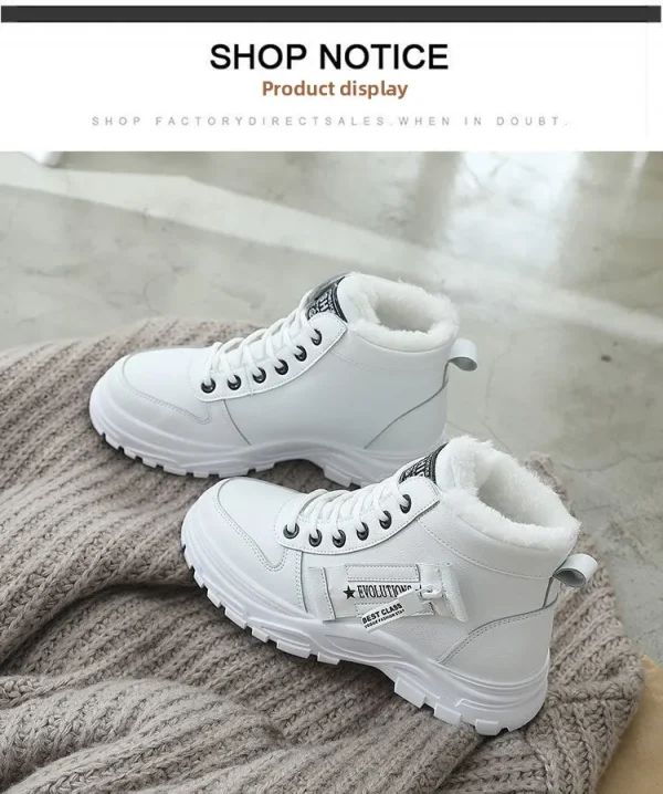 أحذية رياضية نسائية شتوية برباط للكاحل أحذية نسائية بكعب مسطح أحذية تشيلسي أو أنبوب لمواسم الخريف والربيع