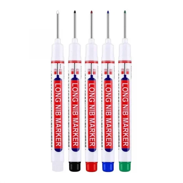 4 قطعة/المجموعة 20 مللي متر ثقب عميق طويل بنك الاستثمار القومي رئيس علامات للمعادن ثقب القلم مقاوم للماء الحمام النجارة الديكور متعددة الأغراض