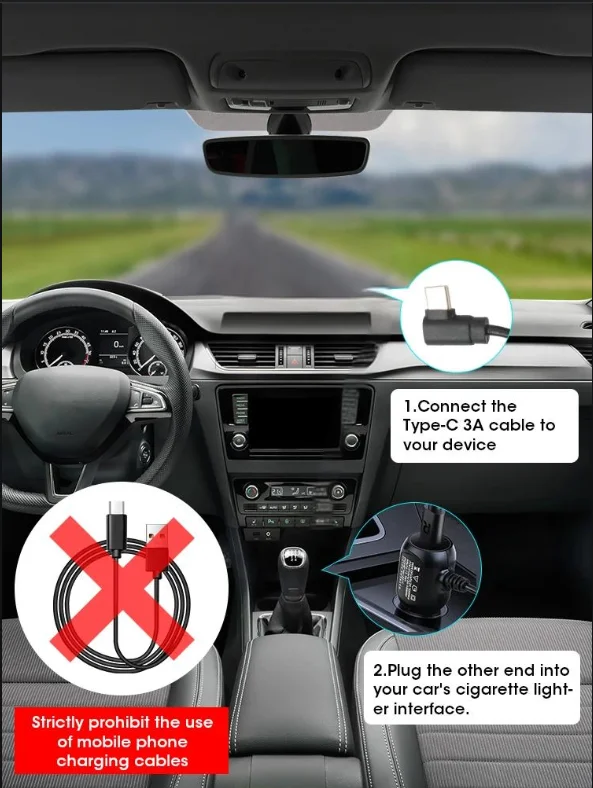 داش كام 4K UHD تسجيل كاميرا السيارة DVR للرؤية الليلية مسجل فيديو مدمج واي فاي دعم نظام تحديد المواقع 24H وقوف السيارات