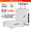 FIREBAT F1 MINI PC AMD Ryzen 7 H255 LPDDR5 ذاكرة عشوائية 24 جيجابايت قرص صلب SSD بسعة 1 تيرابايت واي فاي 6 بلوتوث 5.2 كمبيوتر مكتبي صغير محمول كمبيوتر سطح المكتب ويندوز 11