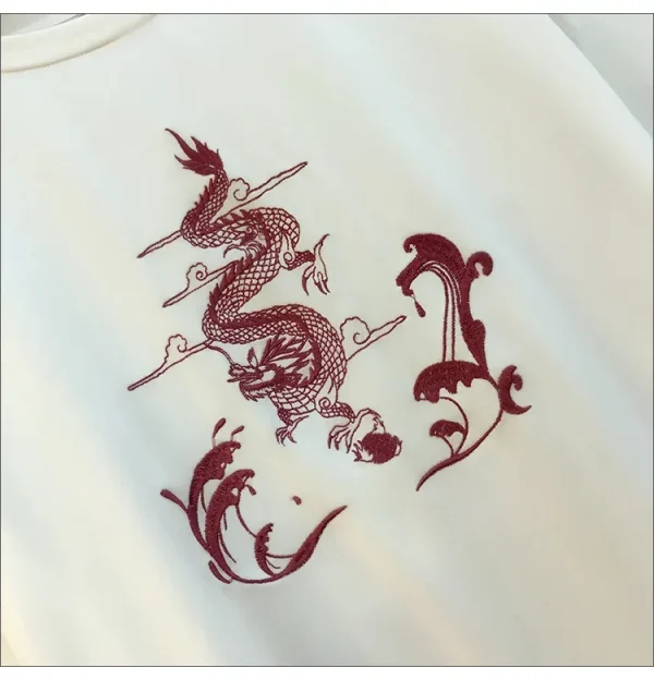 2025 جديد اليابانية Harajuku المحملة القمم النمط الصيني تانغ دعوى المرأة تي شيرت غير رسمي واسعة الساق الكونغ فو فستان أطفال مع سروال داخلي الملابس الشرقية