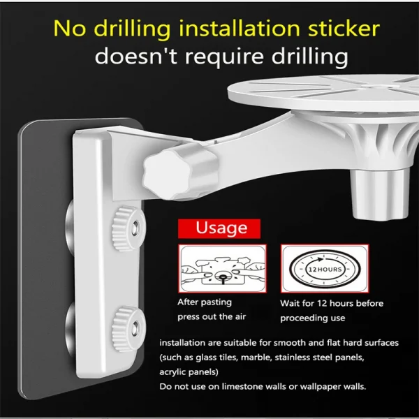 دعامة حائط لدعم الكاميرا العالمية، ملحقات مراقبة أمان الكاميرا الداخلية، دعم الكاميرا ورف حامل القاعدة