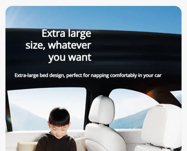 مرتبة هوائية خلفية للسفر أوتوماتيكية للسيارة، سرير محمول ذكي AI قابل للنفخ للنوم في السيارة