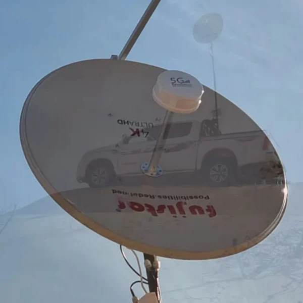 هوائي MIMO خارجي لشبكات 5G/4G/3G/2G، 600-6000 ميجاهرتز، مكاسب عالية 2X30dBi، تغذية خارجية طويلة المدى، لـ STC Zain Mobily