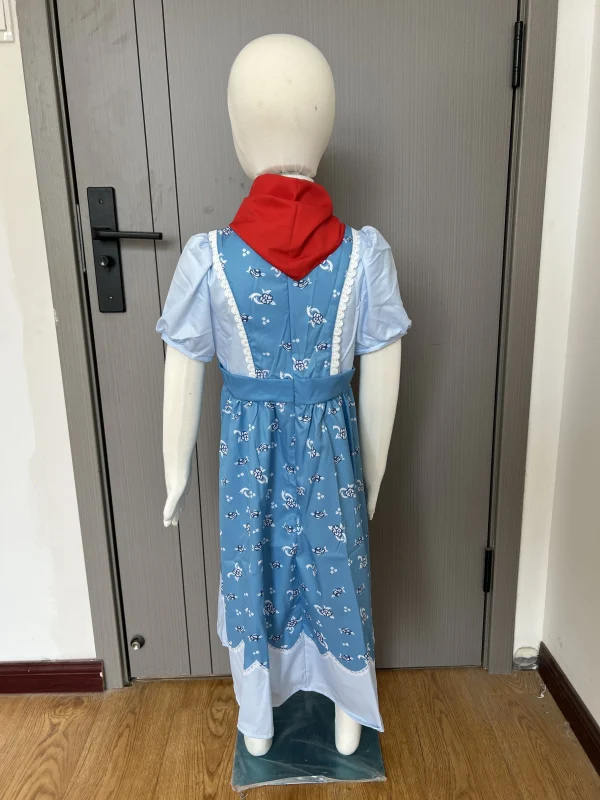 زي هولي ويلر التنكري فستان خيالي أزرق وشاح ملابس تمثيل قديمة الثمانينيات لباس تنكري تلفزيوني ملابس حفلة كرنفال