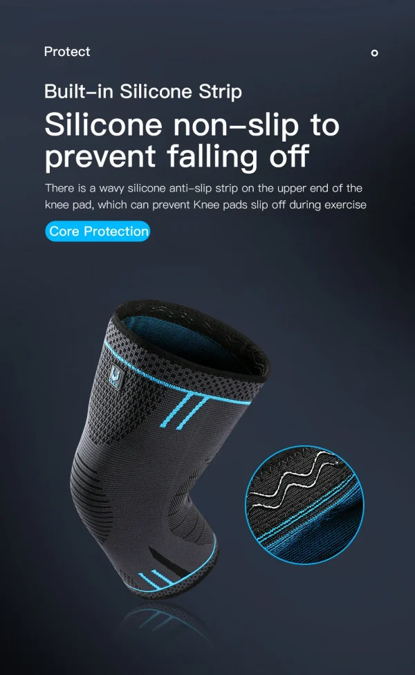 1 قطعة دعم الركبة ضغط كم مرونة تنفس منصات الركبة هدفين الينابيع رياضة الرياضة حامي كرة السلة الكرة الطائرة تشغيل