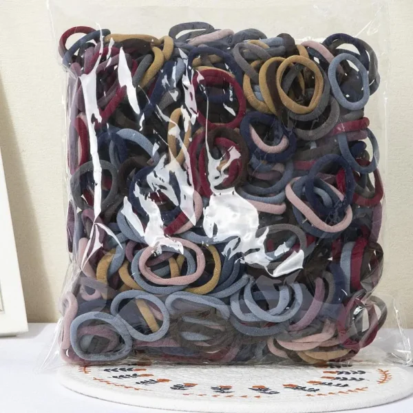 30-200 قطعة إكسسوارات الشعر للنساء والفتيات العصابات الشعر الأساسية عقال الحبال الشعر العلاقات ذيل حصان حامل نايلون بسيط وعصري