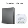 QX-305 Gray Self-powered wireless Remote Control Light Switch RF433Mhz 1/2 way Electric Switch