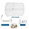 5G Ultra Wide-band Dual Polarized Directional Grid Parabolic Antenna 2*30dBi for Improve 5G 4G CPE MIMO Router Network Speed