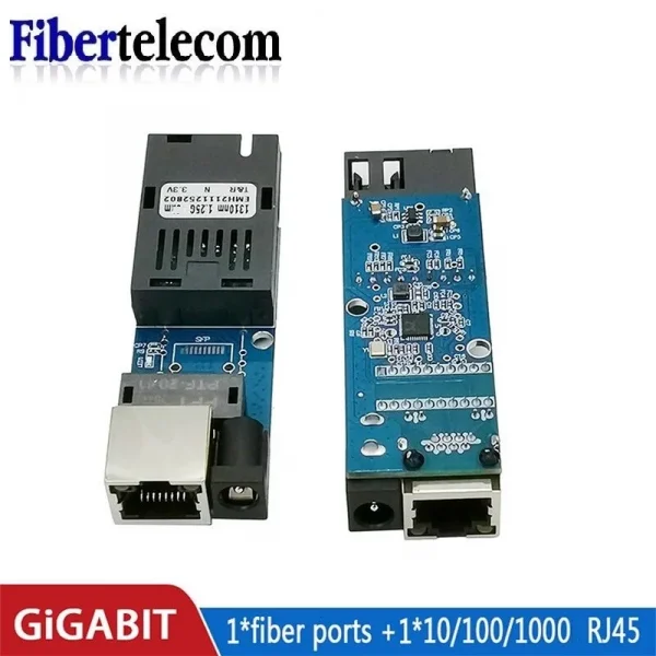 1 زوج صغير جيجابت الألياف محول الوسائط البصرية 100/1000Mbps جهاز الإرسال والاستقبال البصري SC إلى RJ45 محول إيثرنت 20 كجم مع الاتحاد الأوروبي الطاقة