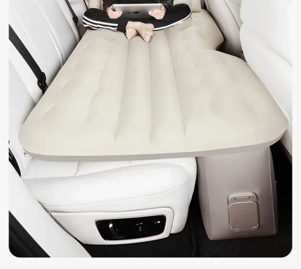مرتبة هوائية خلفية للسفر أوتوماتيكية للسيارة، سرير محمول ذكي AI قابل للنفخ للنوم في السيارة
