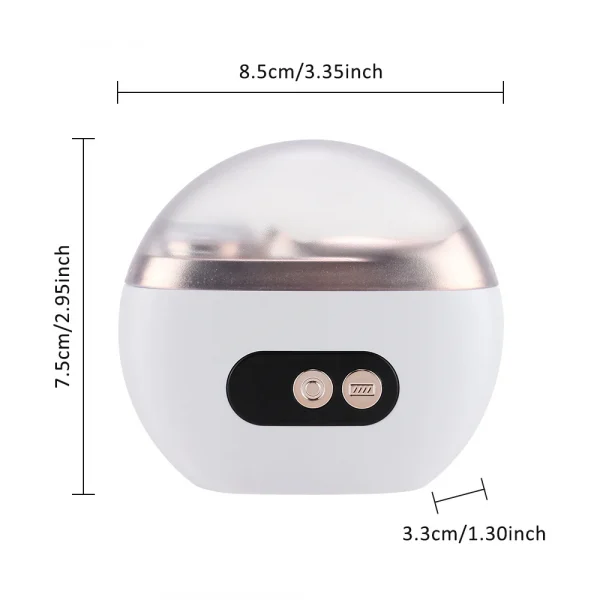 ماكينة قص أظافر كهربائية أوتوماتيكية، 2 في 1 قاطعة أظافر أوتوماتيكية ومطحنة تلميع للأطفال والكبار، ماكينة تشذيب أظافر 3 سرعات