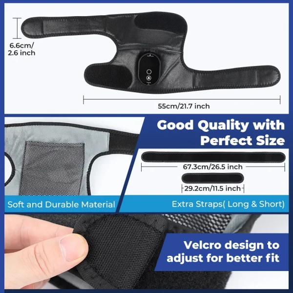 3 في 1 لوحة التدفئة الكتف الركبة دعامة المرفق لالتهاب المفاصل الساخن ضغط حزام تدليك المفاصل تعزيز الدورة الدموية نيباد