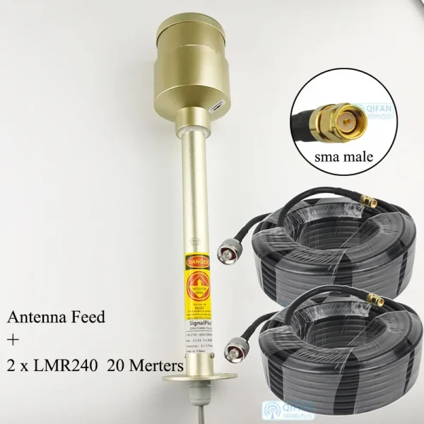 المملكة العربية السعودية STC زين موبايلي - هوائي خارجي الترا، 5G، 4G، 1700-3800MHz، وحدة تغذية Mimo خارجية، 2X30dBi، مسافة طويلة