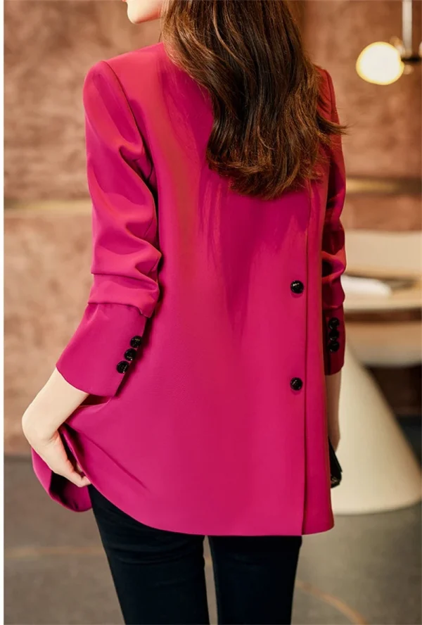 ربيع الخريف 2025 المرأة سترة بدلة صغيرة النسخة الكورية الترفيه السيدات السترة معطف مزاجه تصميم تحسس سيدة ملابس خارجية