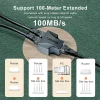 SAMZHE Ethernet Adapter Lan Cable Extender Splitter for Internet Connection Cat6 RJ45 Splitter Coupler Contact Modular Plug